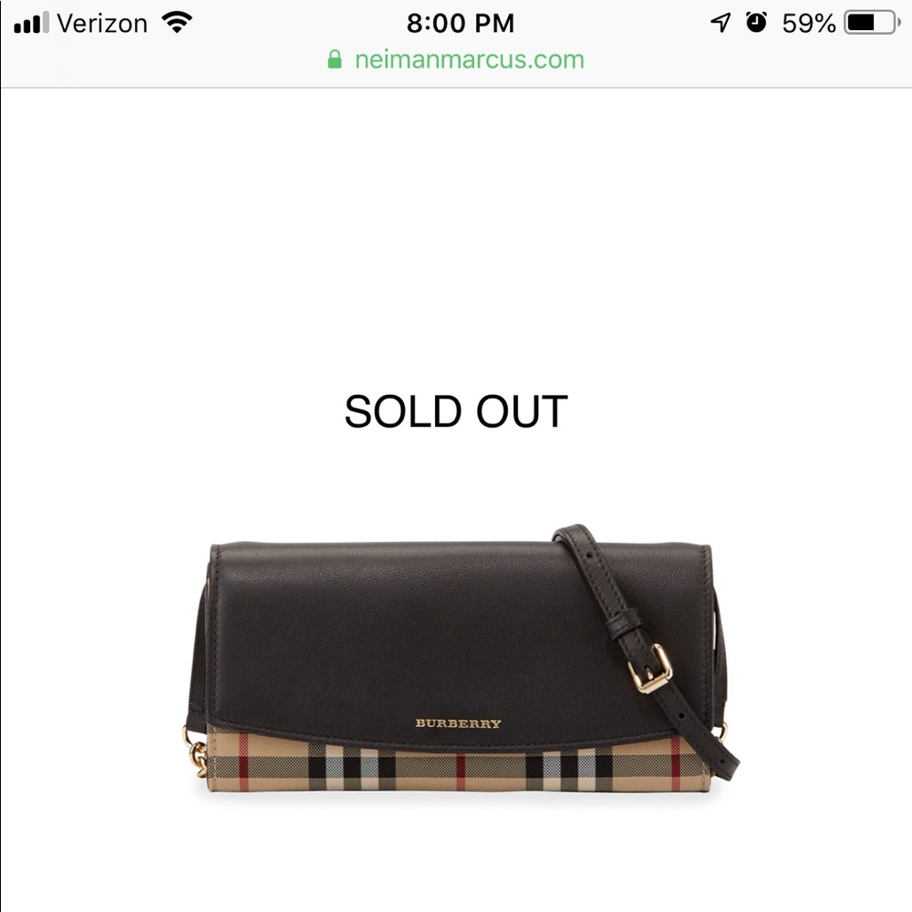 Authentic Burberry Horseferry Henley Crossbody bag